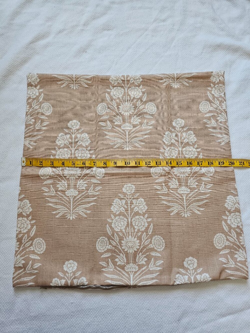 Crumbs Modern Farmhouse throw pillow  20x20 Ivory cream - Picture 2 of 4